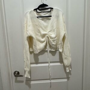 Cream Knit Sweater Set
